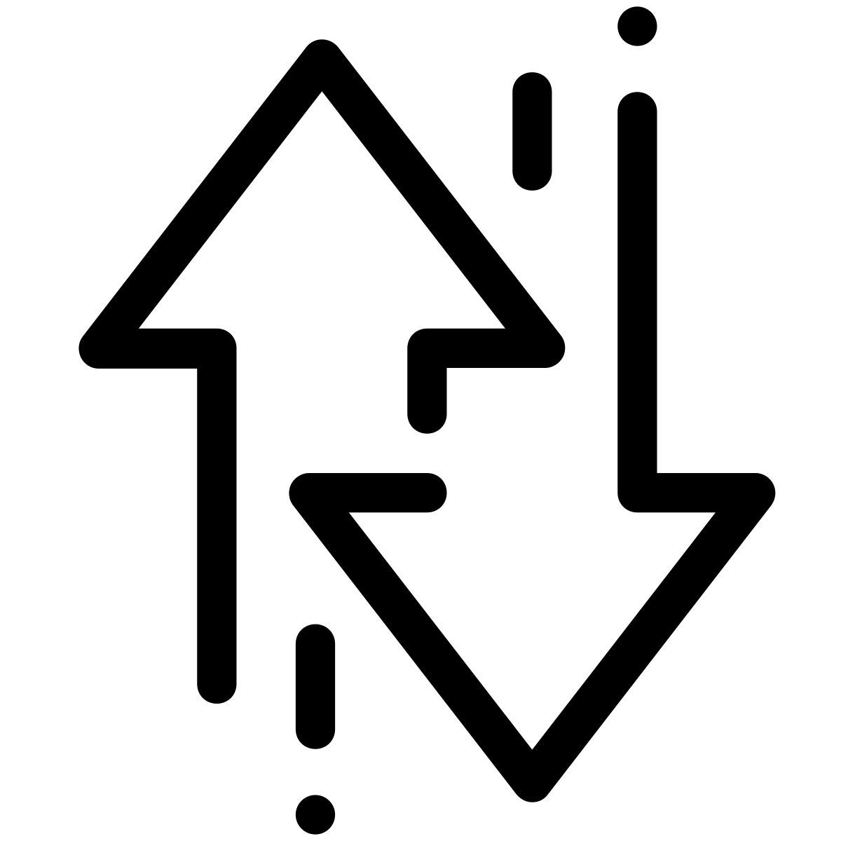 pastel glyph style flèches icon