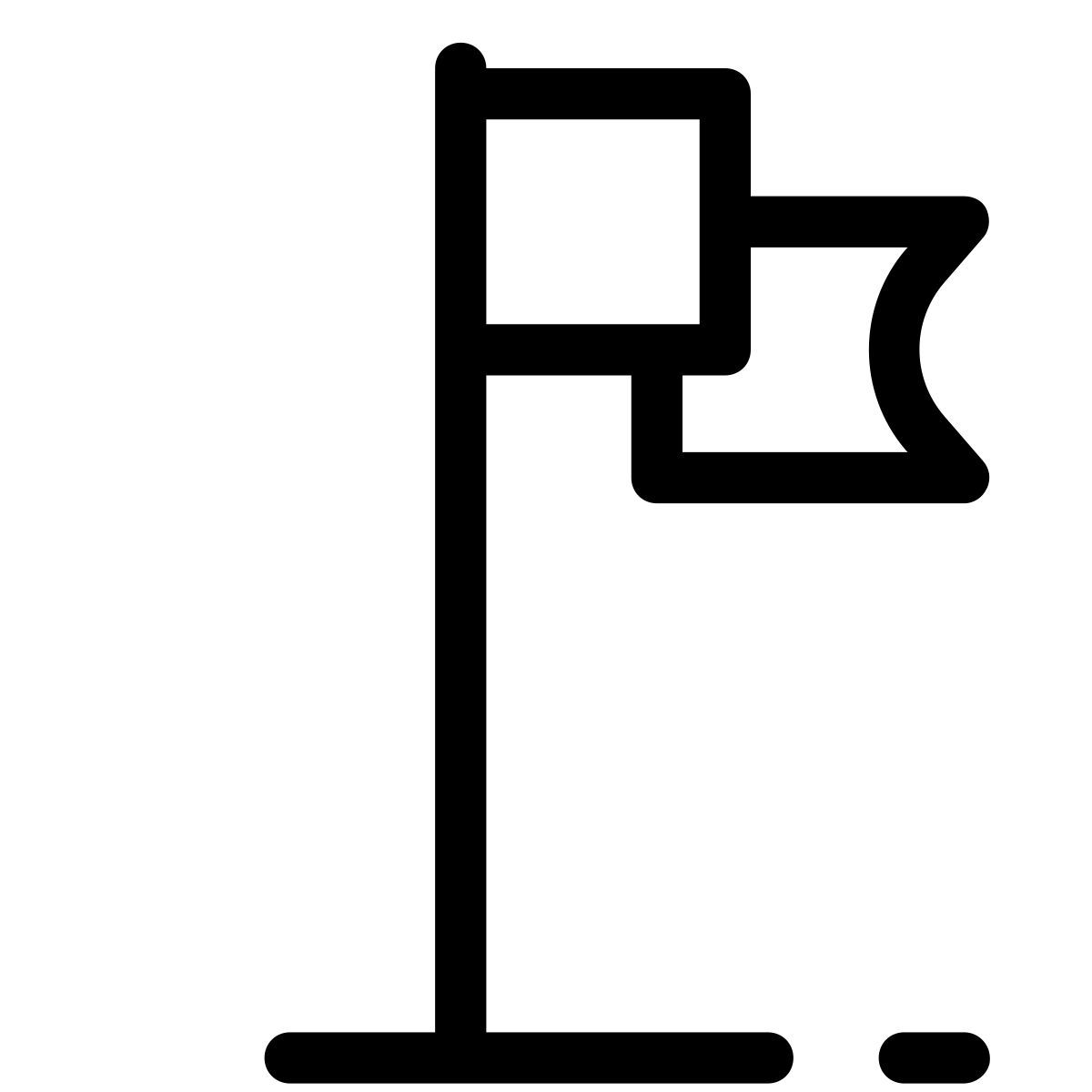 pastel glyph style flag icon