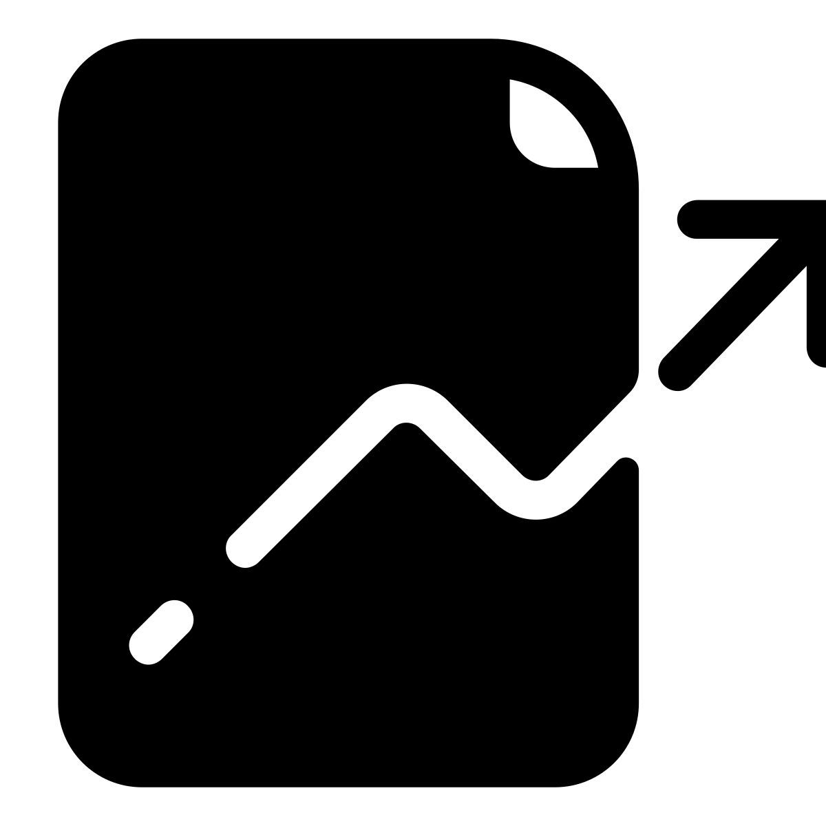 pastel glyph style 그래프 보고서 icon