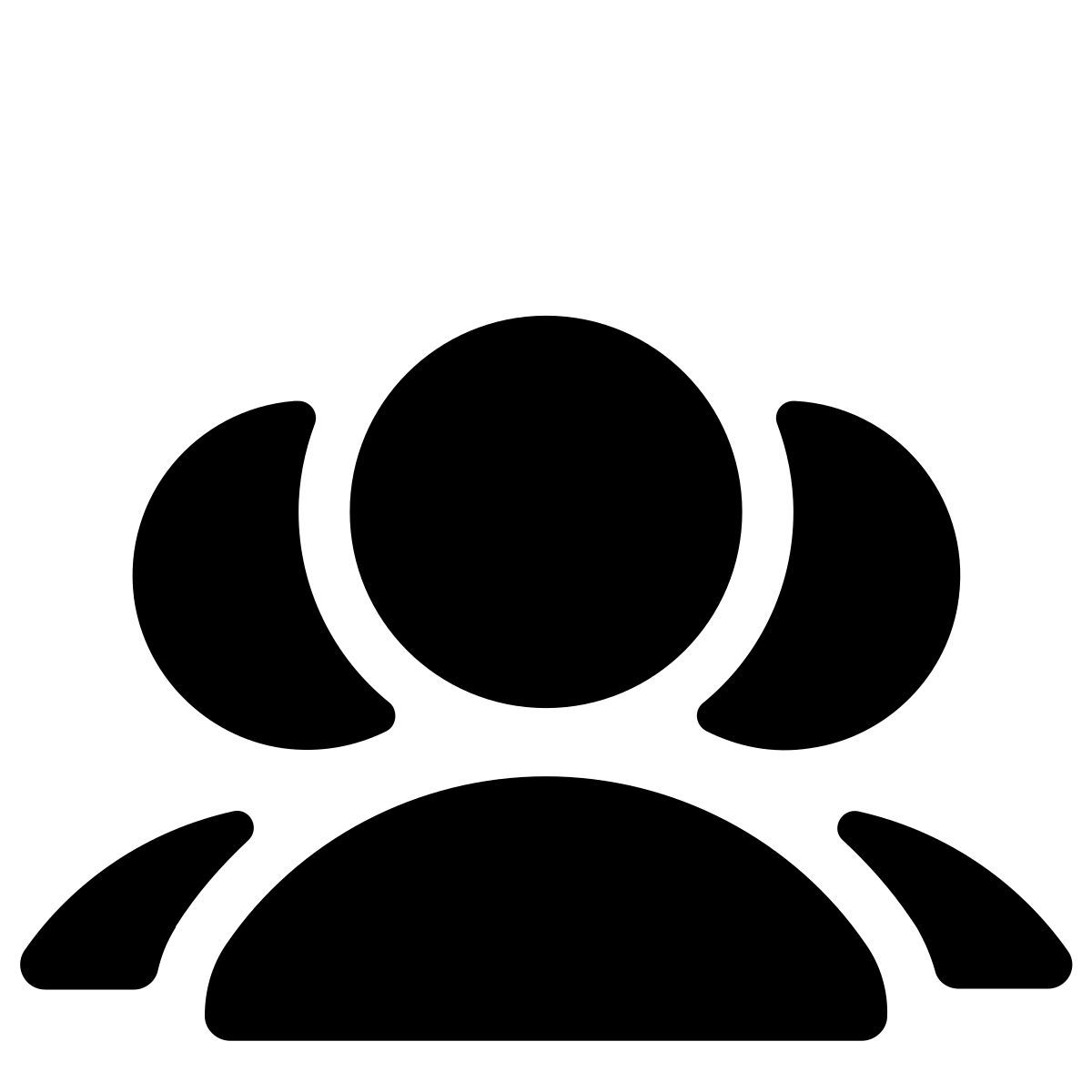 pastel glyph style grupos de usuarios icon