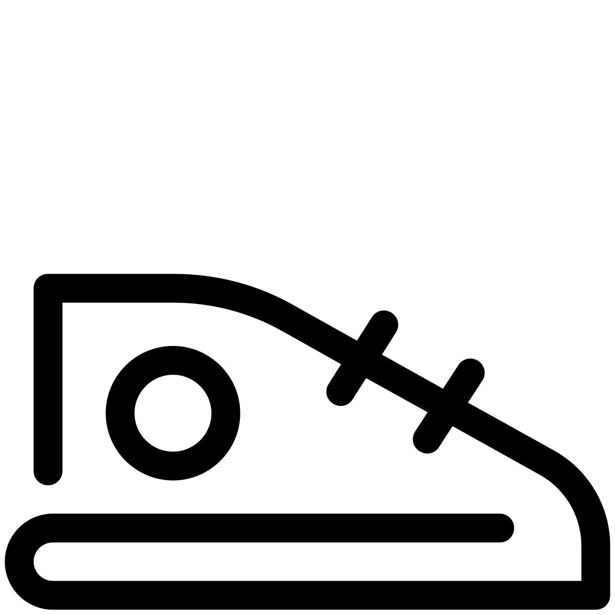 pastel glyph style sapatos esportivos icon