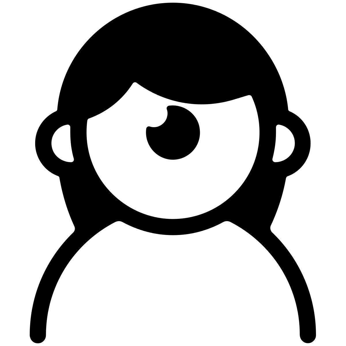 pastel glyph style monstro de cyclop do dia das bruxas icon