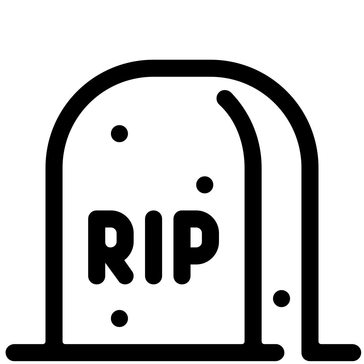 pastel glyph style 墓石 icon