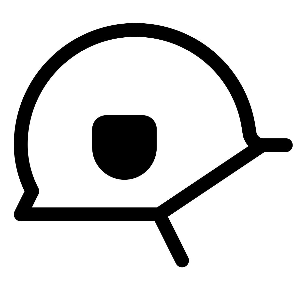 pastel glyph style helmet icon