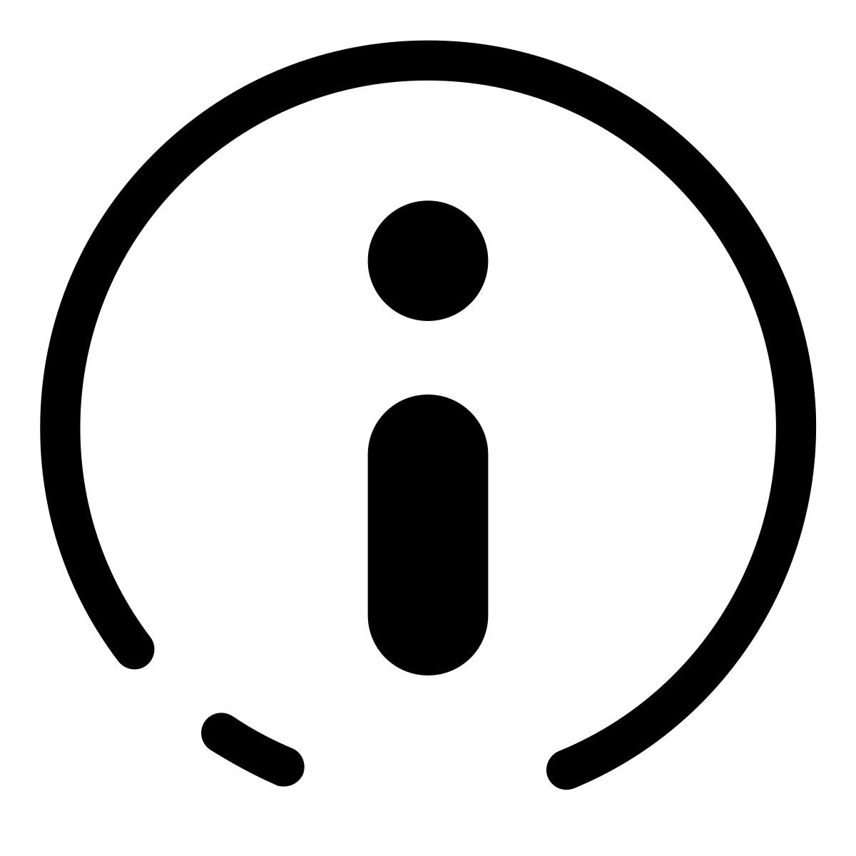 pastel glyph style información icon