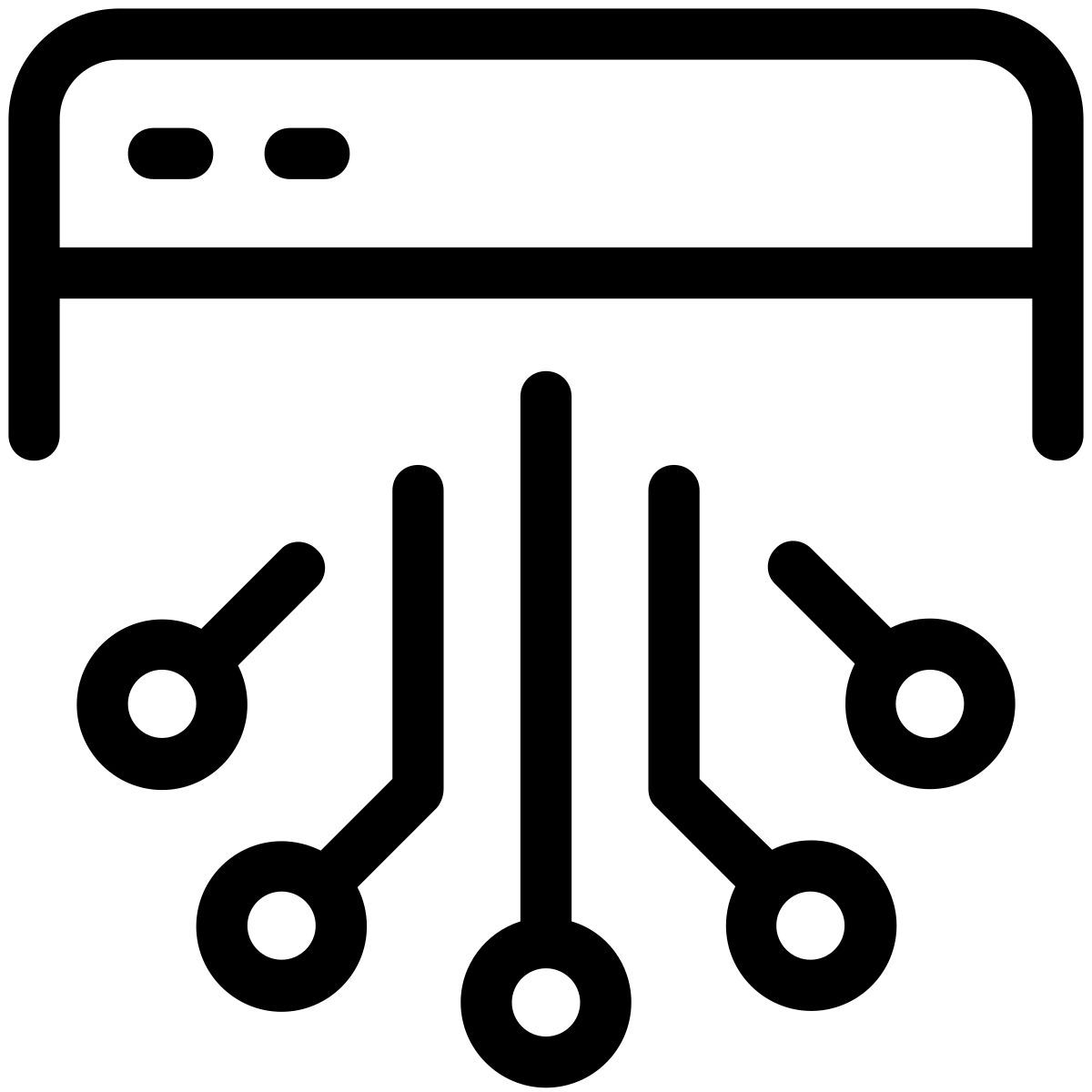 pastel glyph style intelligent website icon