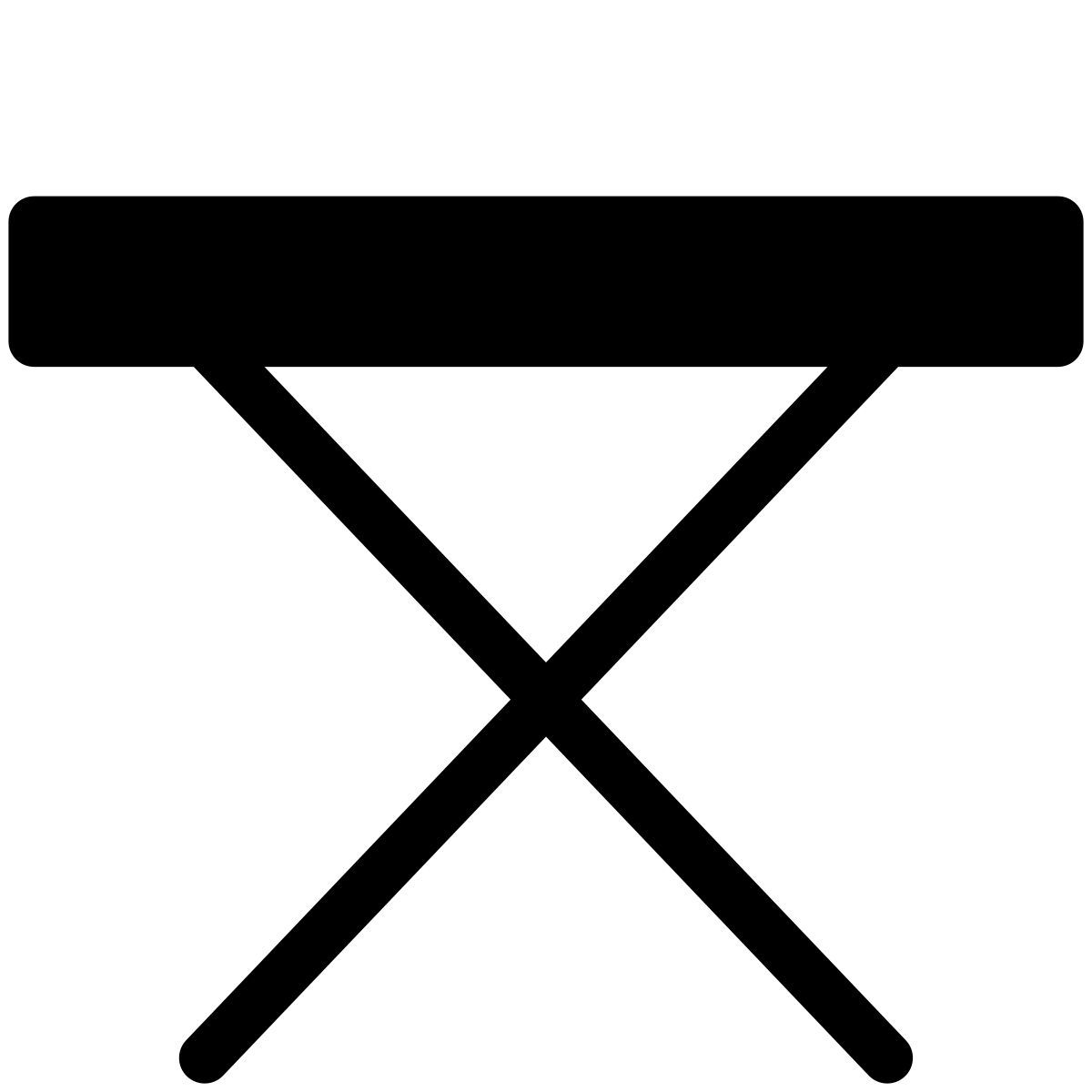 pastel glyph style tabla de planchar icon