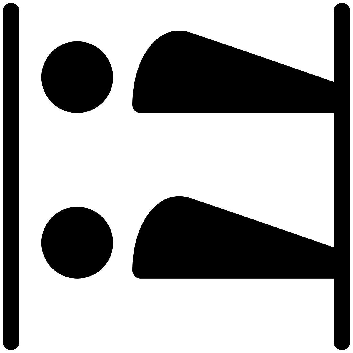 pastel glyph style chambre d'enfant icon