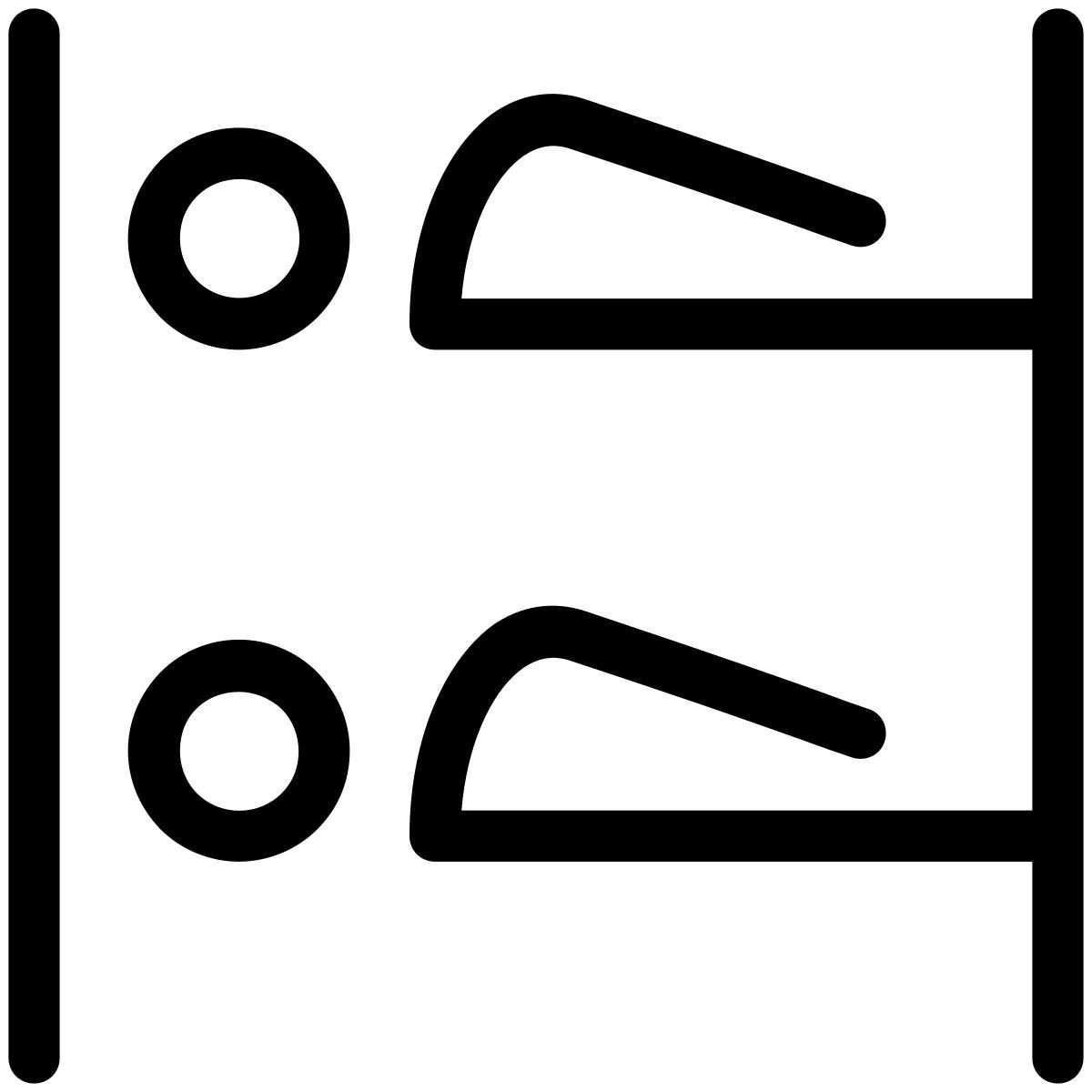 pastel glyph style dormitorio de los niños icon