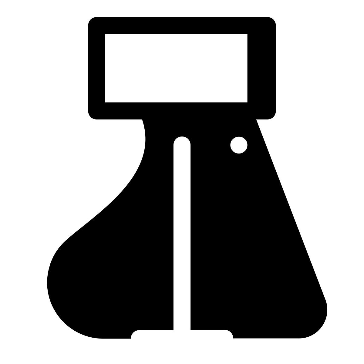 pastel glyph style lampada icon