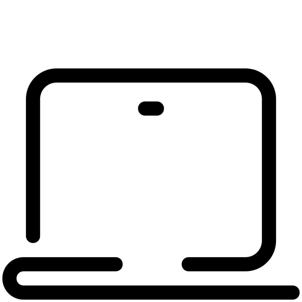 pastel glyph style 노트북 컴퓨터 icon