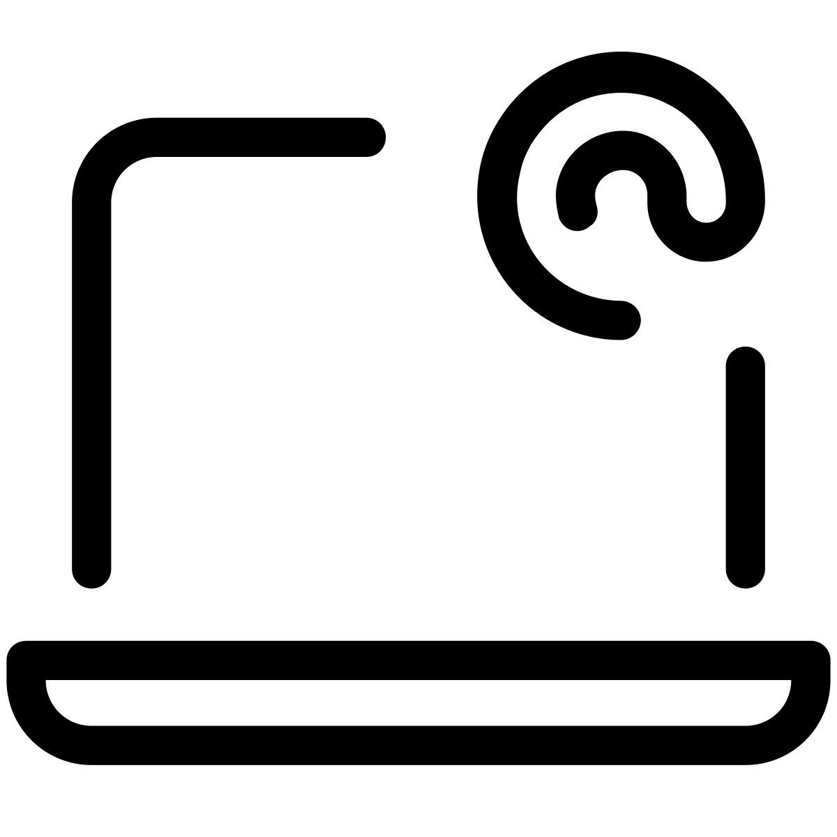 pastel glyph style 笔记本电子邮件 icon