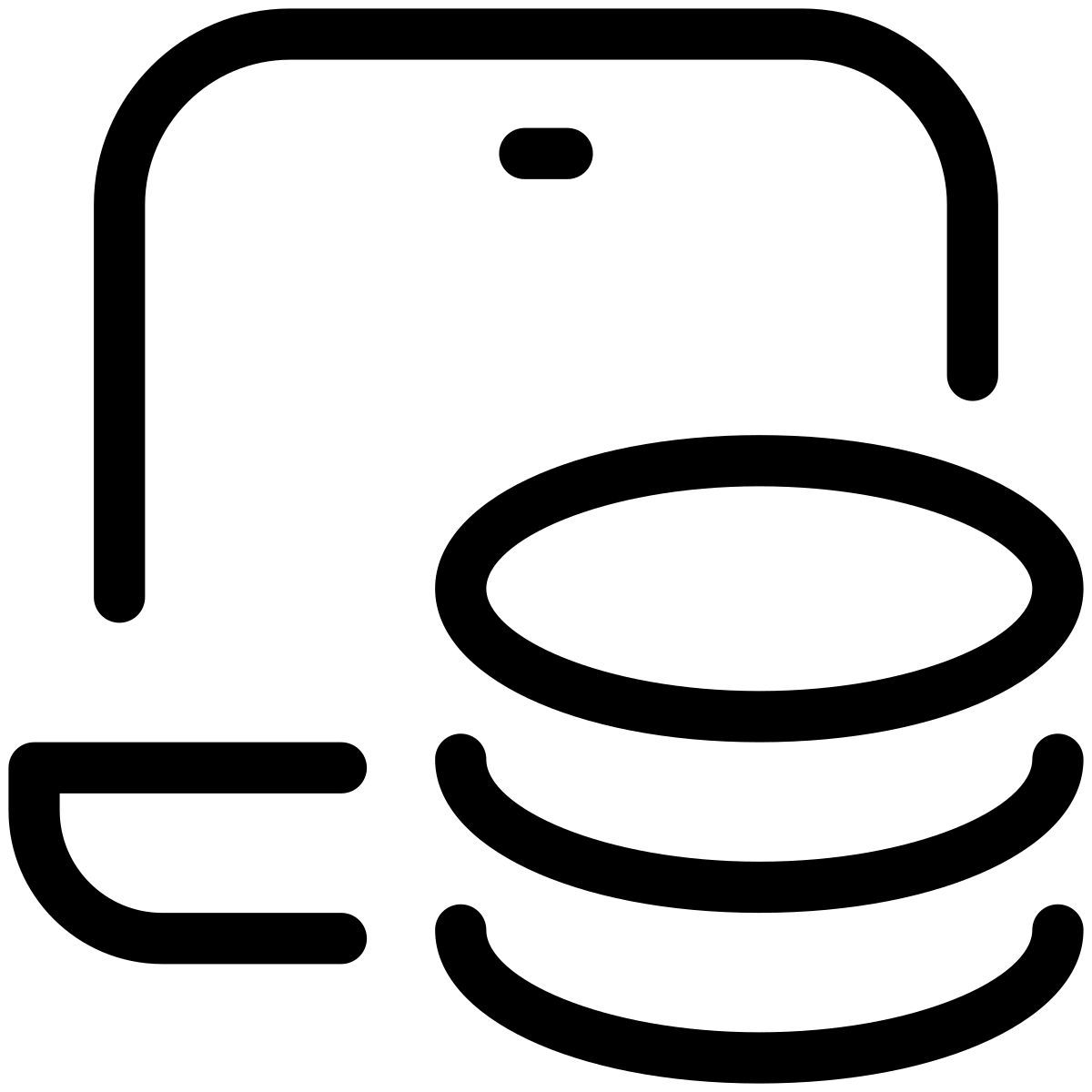 pastel glyph style laptop money icon