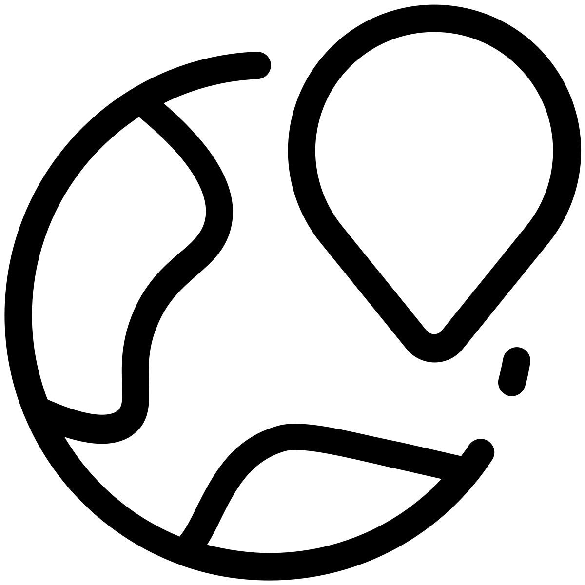 pastel glyph style 位置 icon