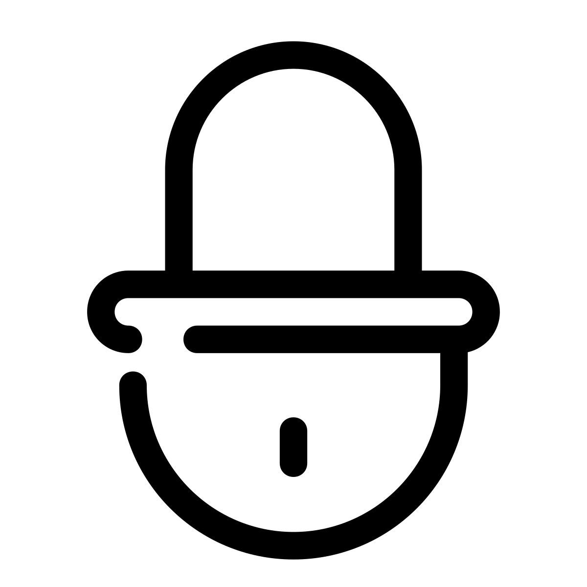 pastel glyph style cadenas icon