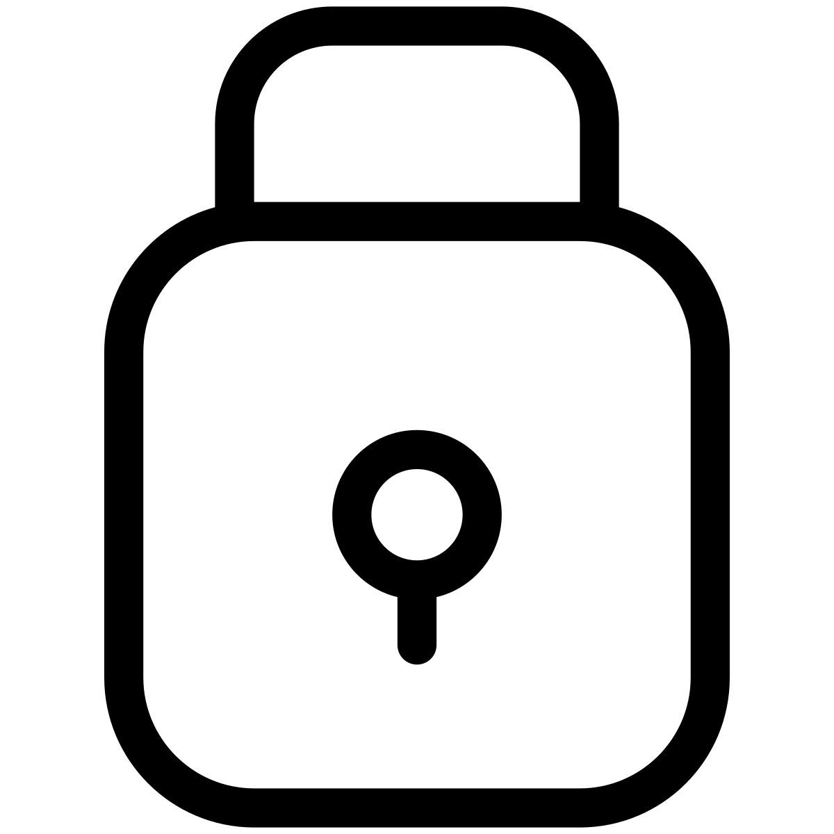 pastel glyph style cadenas icon