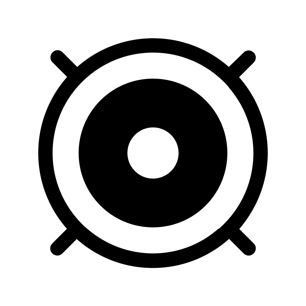 pastel glyph style loudspeaker icon