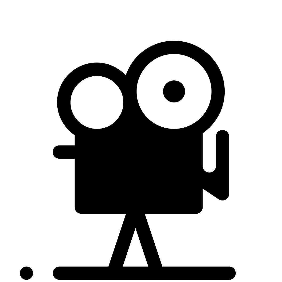 pastel glyph style proiettore di film icon