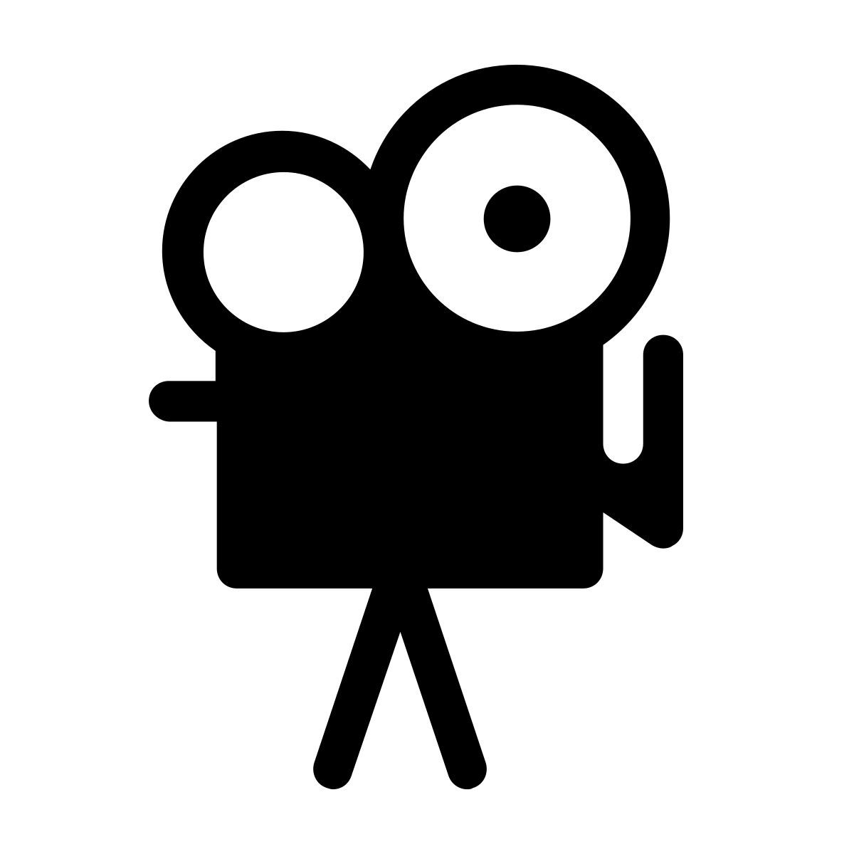 pastel glyph style filmprojektor icon