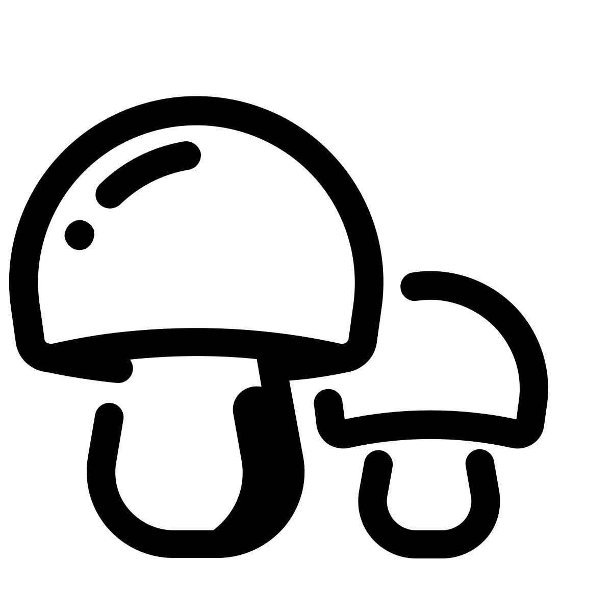 pastel glyph style seta icon