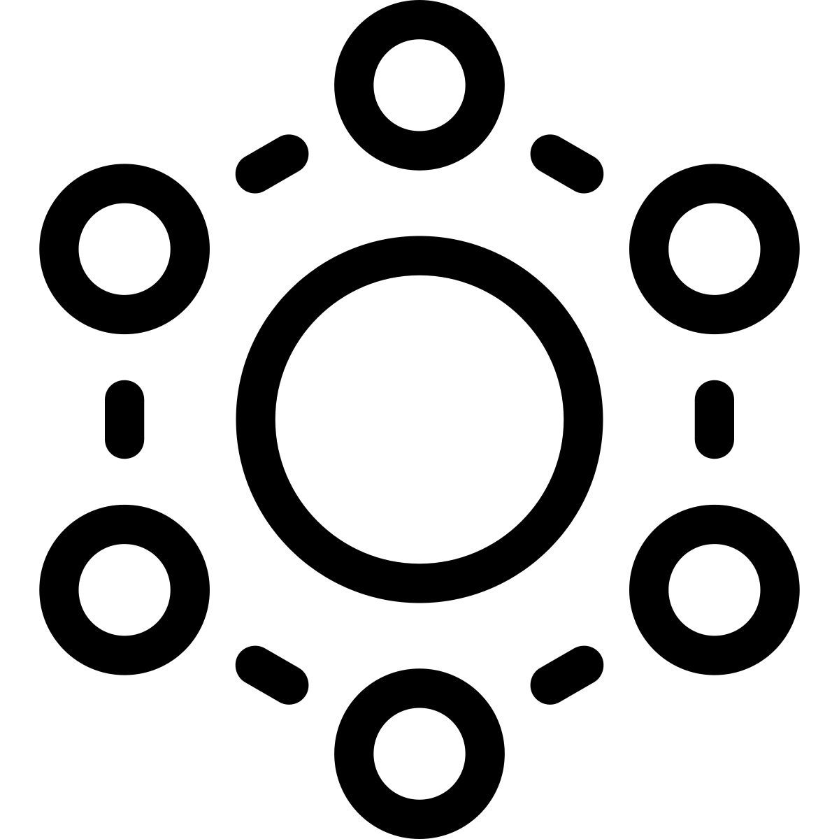 pastel glyph style 网络 icon