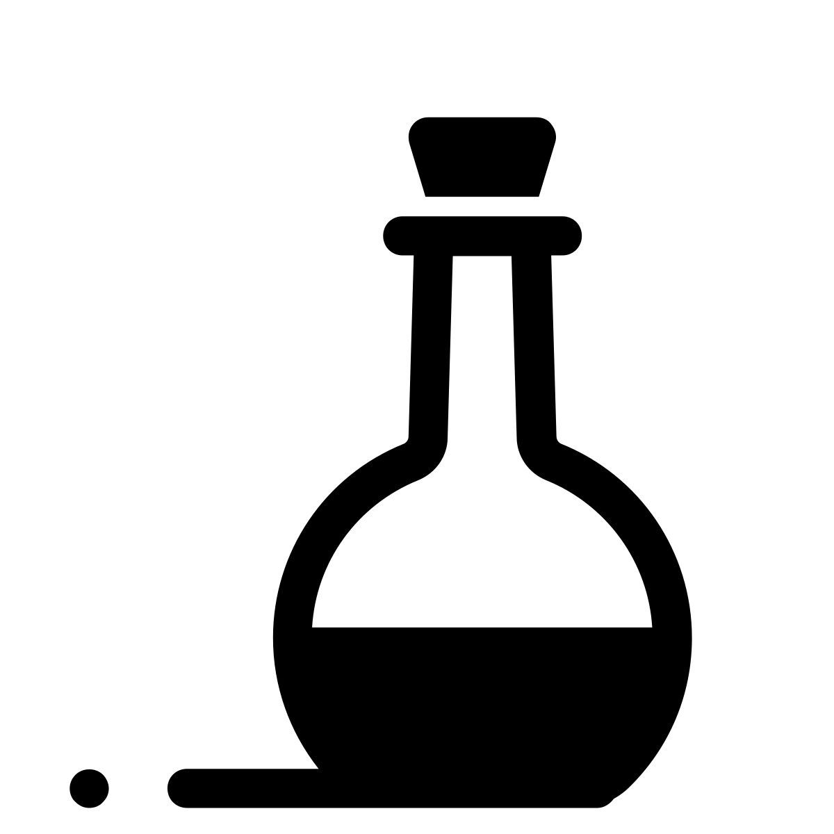 pastel glyph style olive oil icon