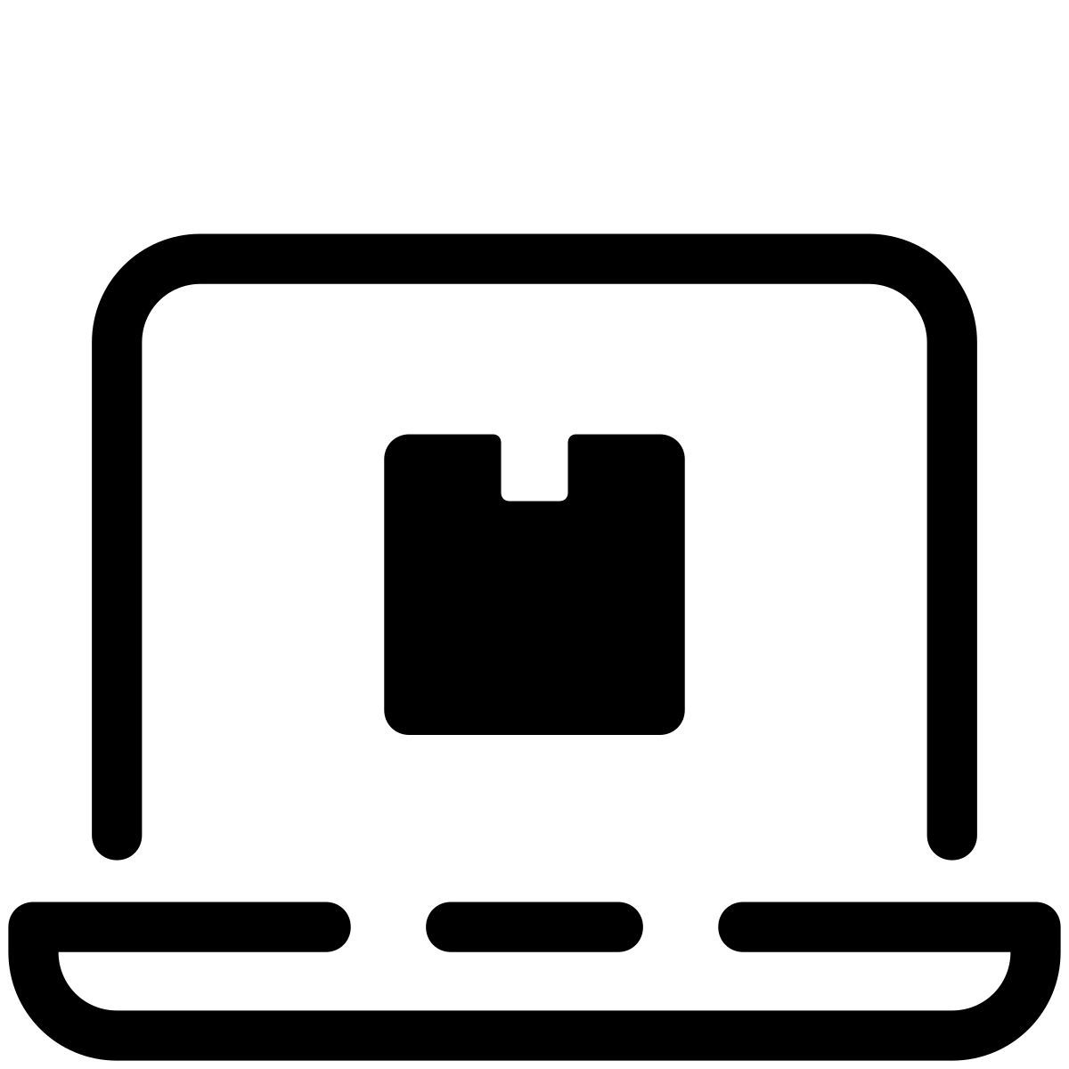 pastel glyph style seguimiento de paquetes en línea icon