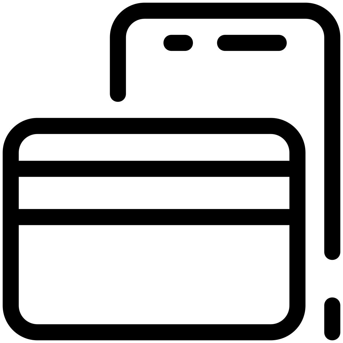 pastel glyph style pagamento online icon