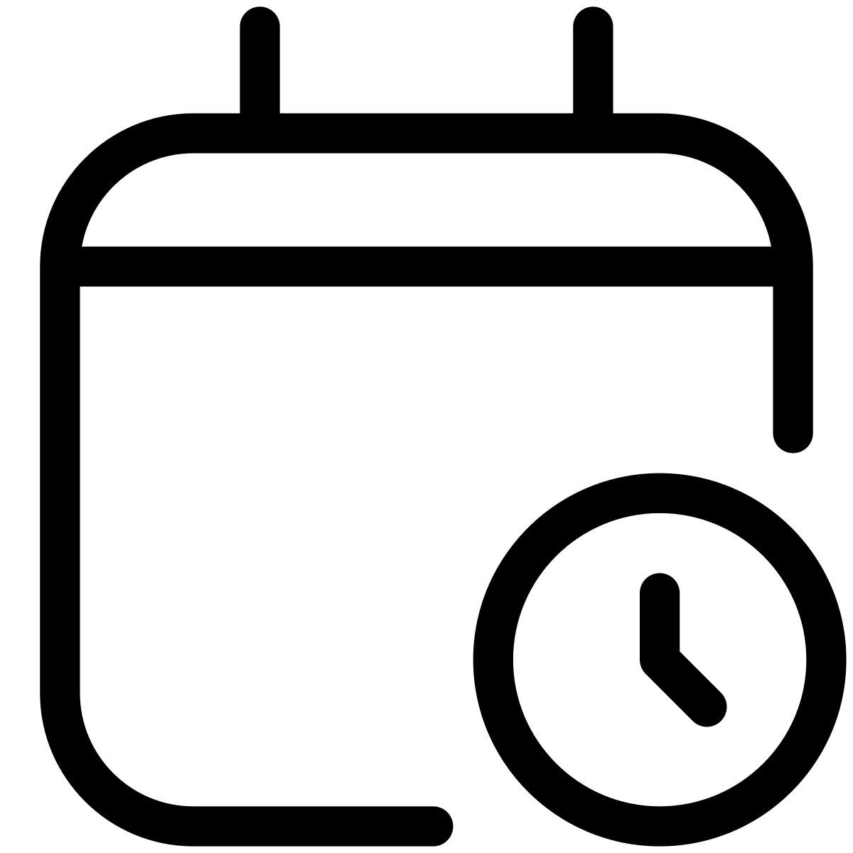 pastel glyph style schedule icon