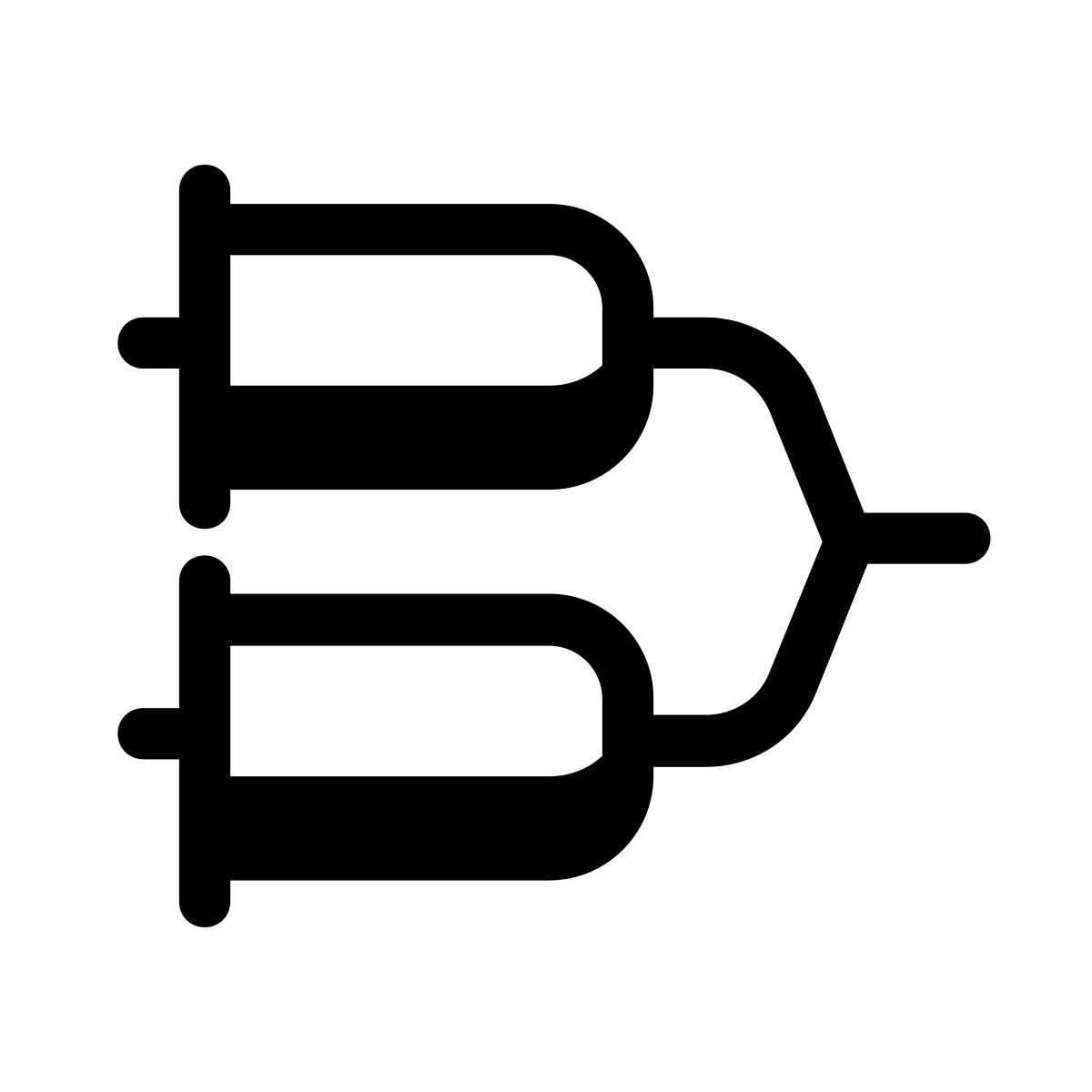 pastel glyph style enchufe icon