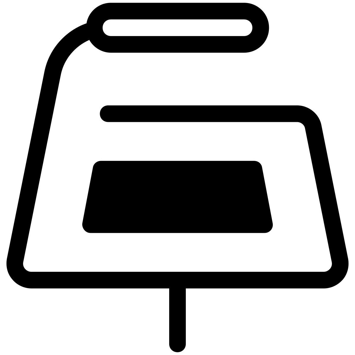 pastel glyph style podium with display icon