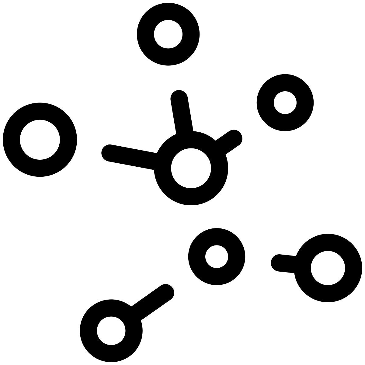 pastel glyph style 고분자 공식 icon