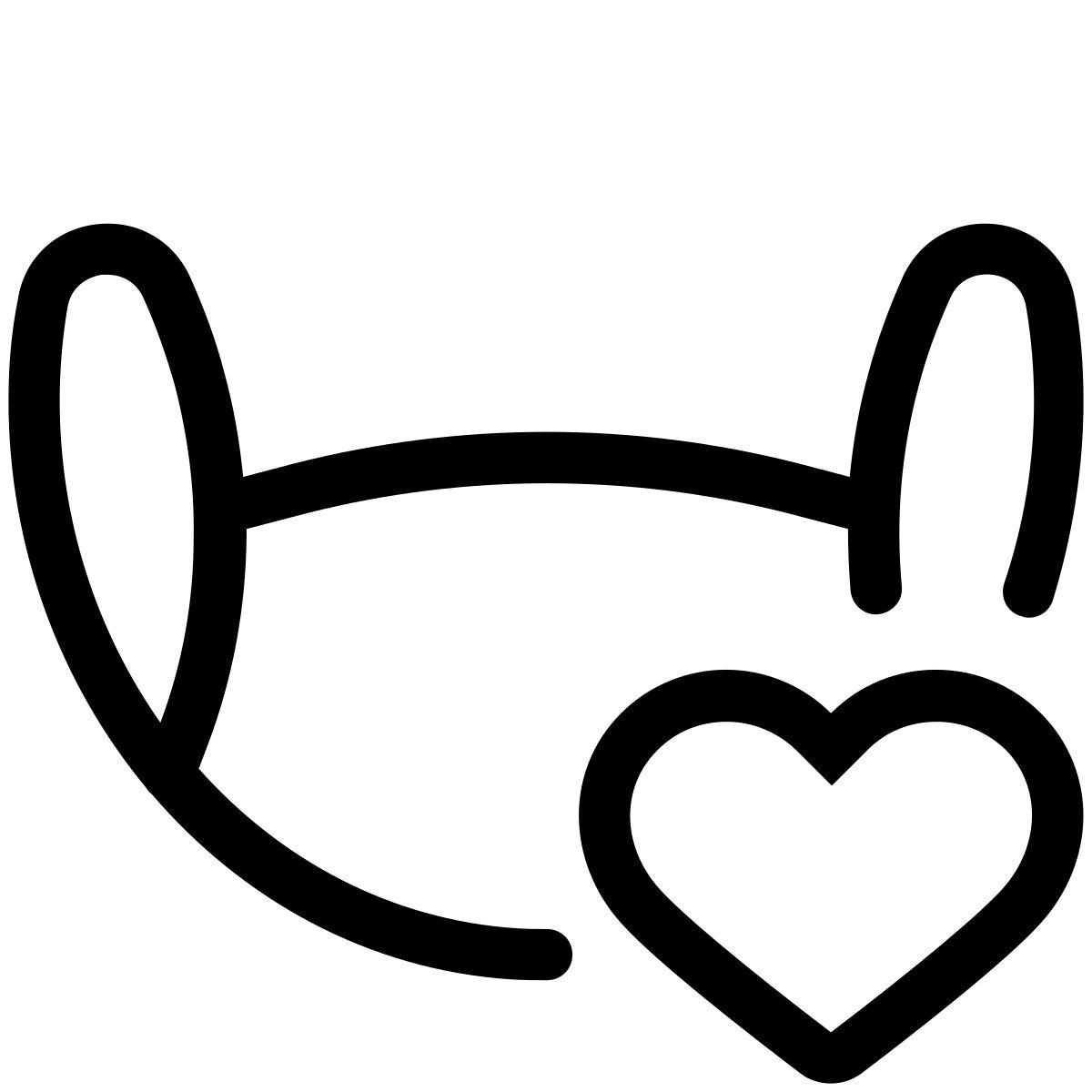 pastel glyph style maske icon