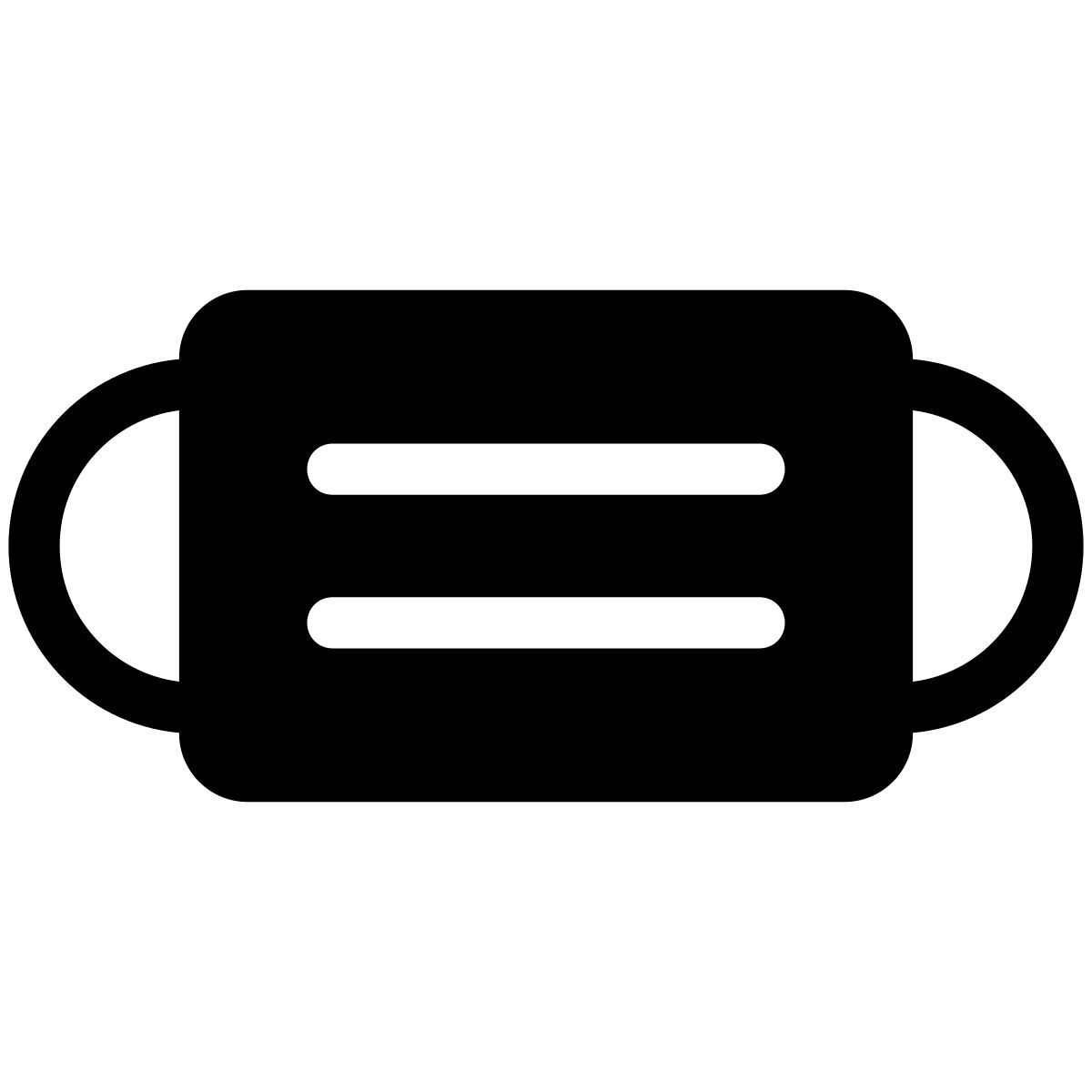 pastel glyph style maske icon