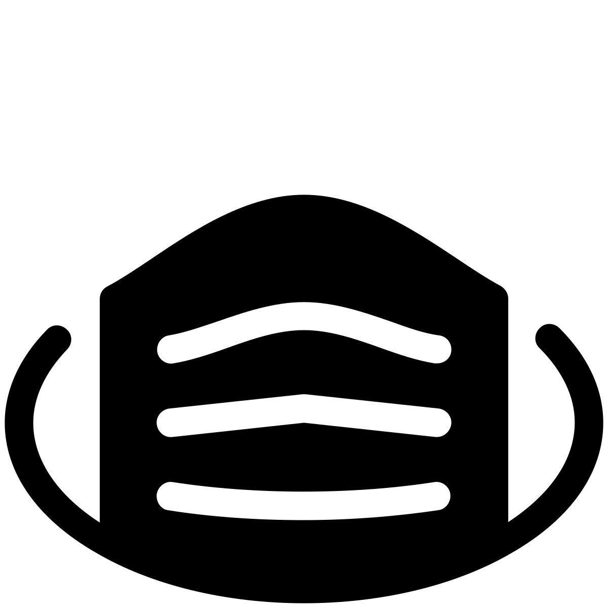 pastel glyph style maske icon