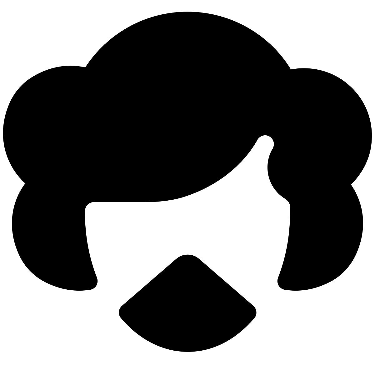 pastel glyph style maske icon