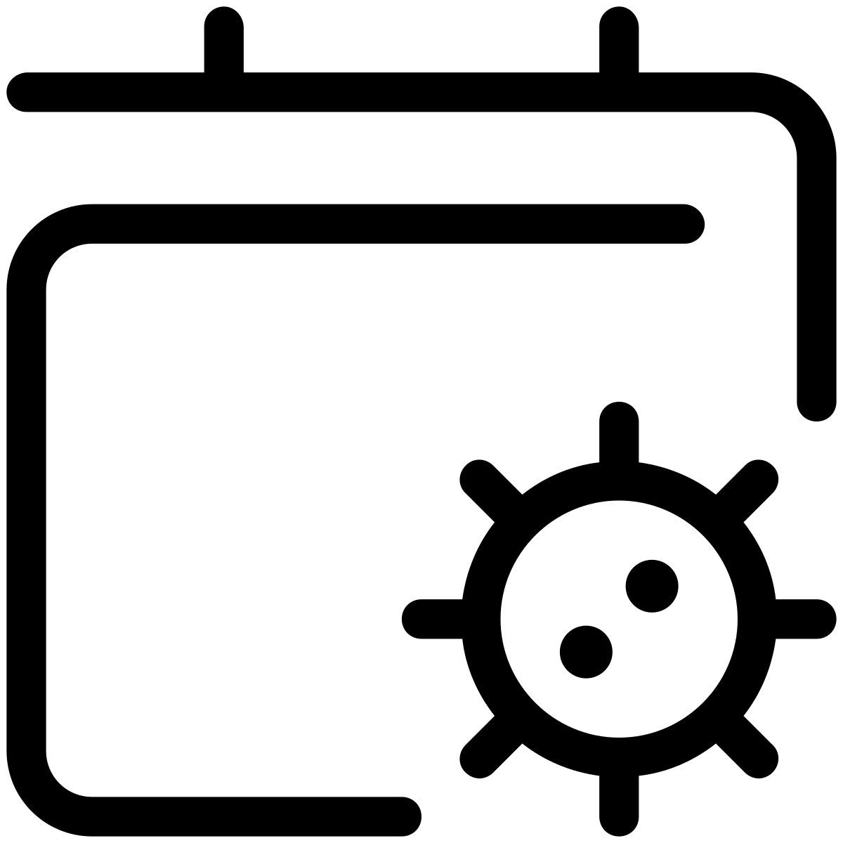 pastel glyph style calendario cuarentena icon