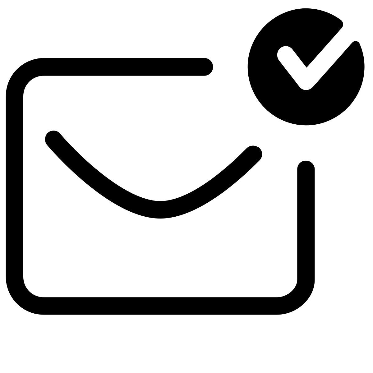 pastel glyph style received icon