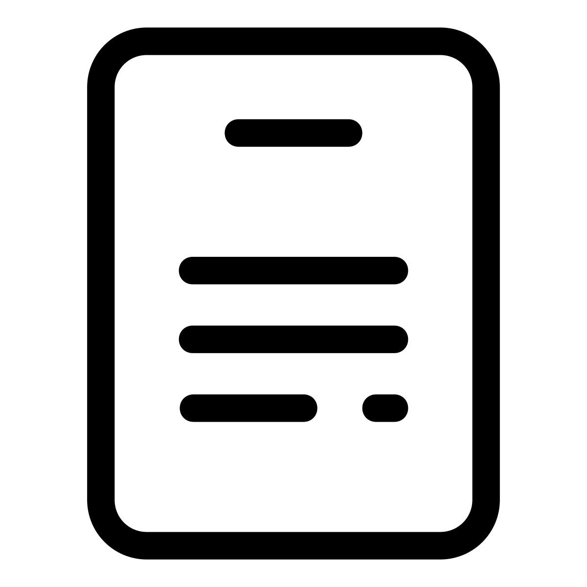 pastel glyph style regular document icon