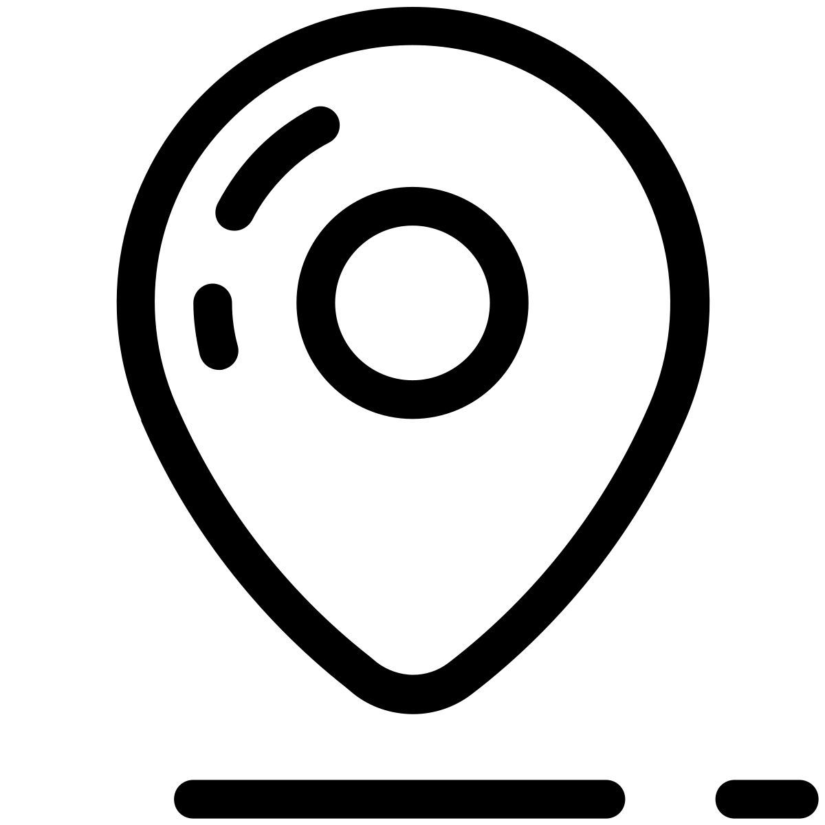 pastel glyph style lugar romantico icon