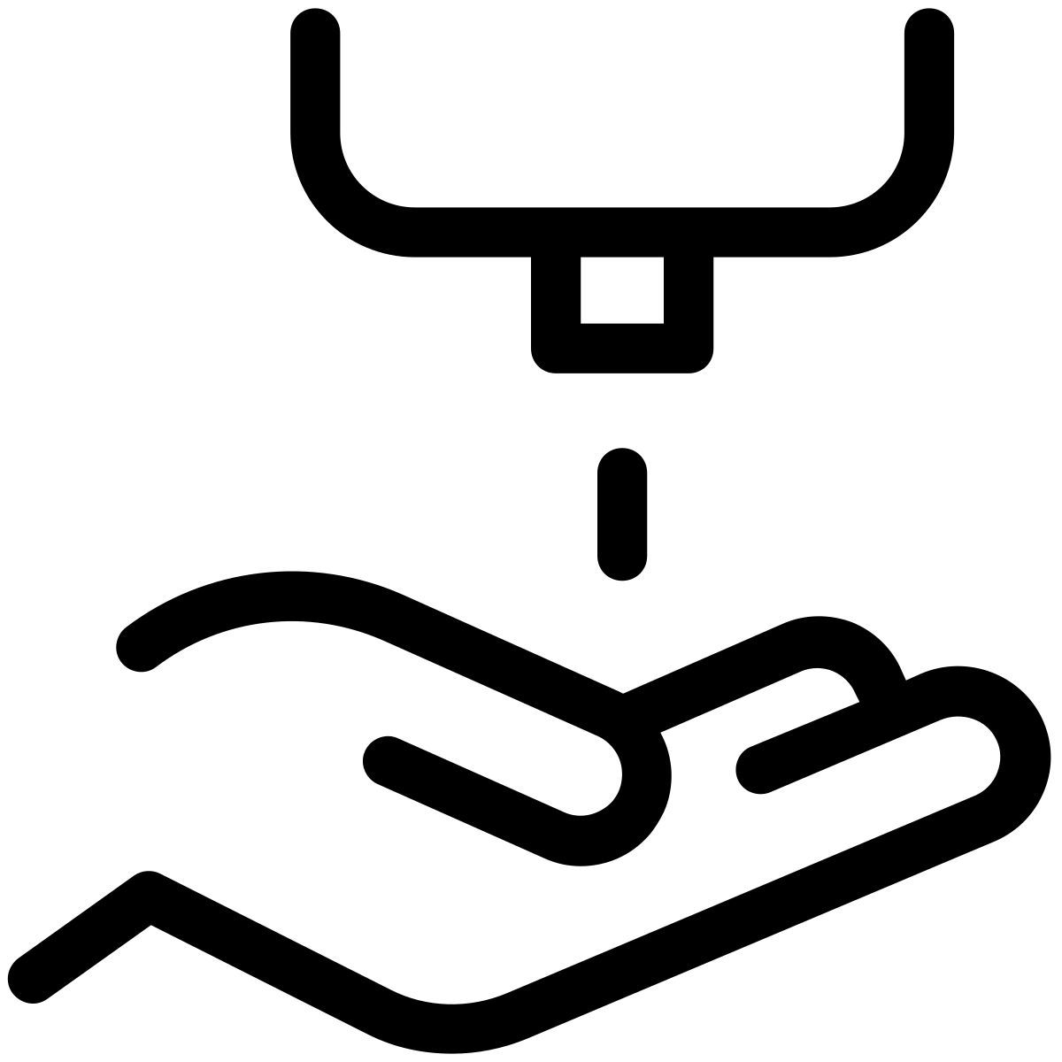 pastel glyph style desinfetante icon