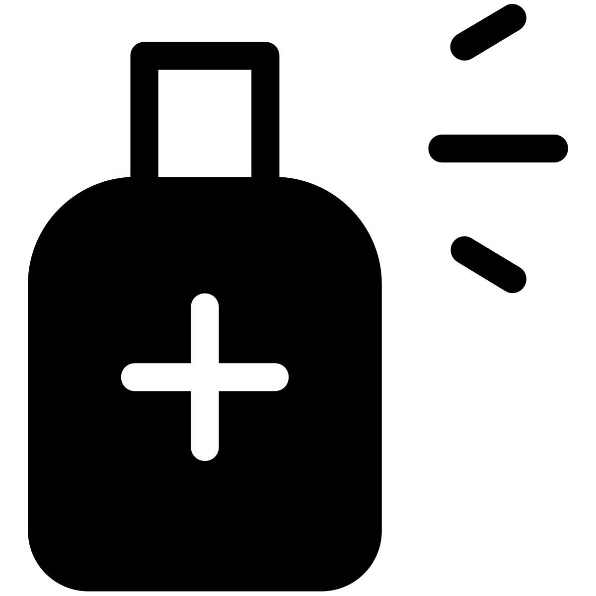 pastel glyph style desinfetante icon