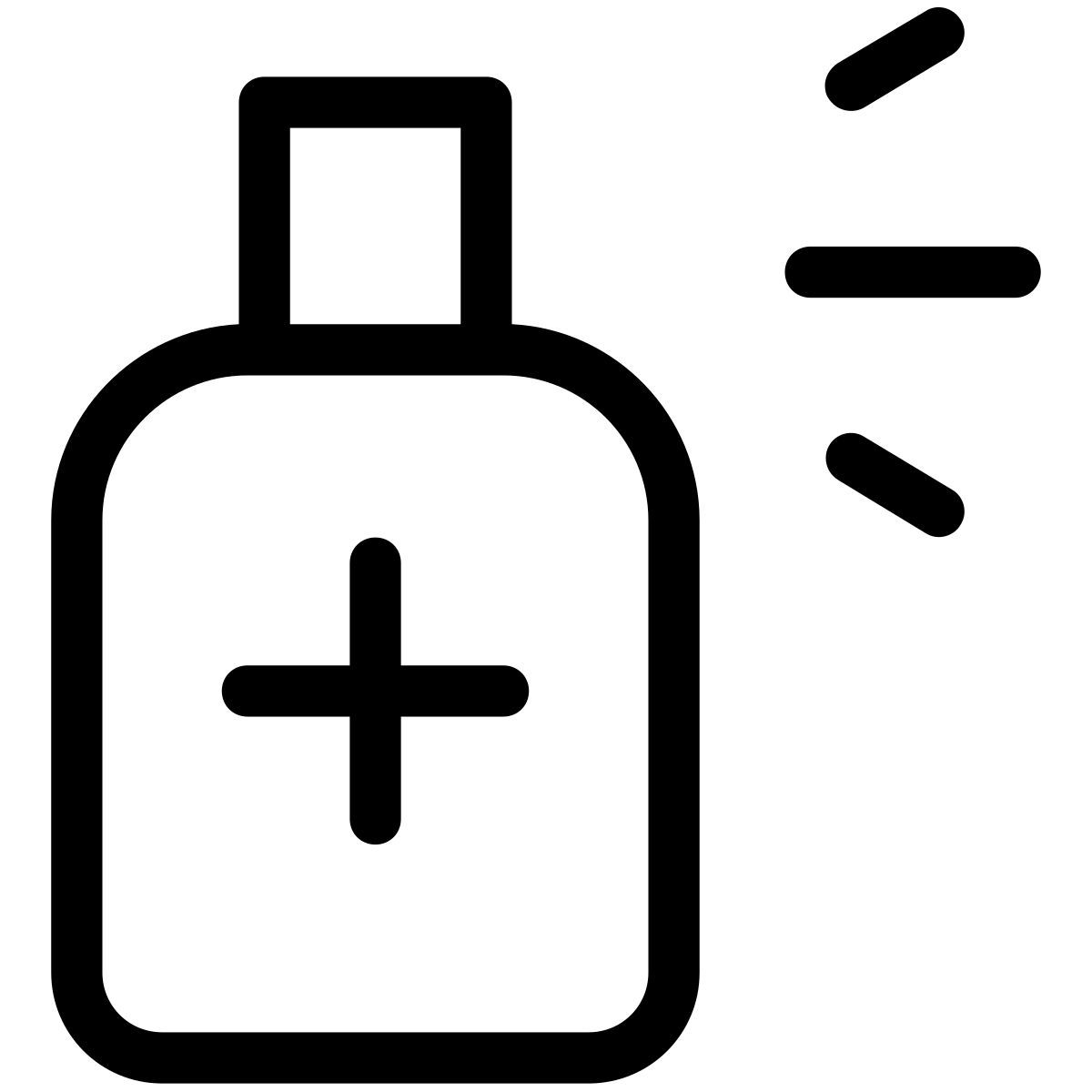 pastel glyph style desinfetante icon