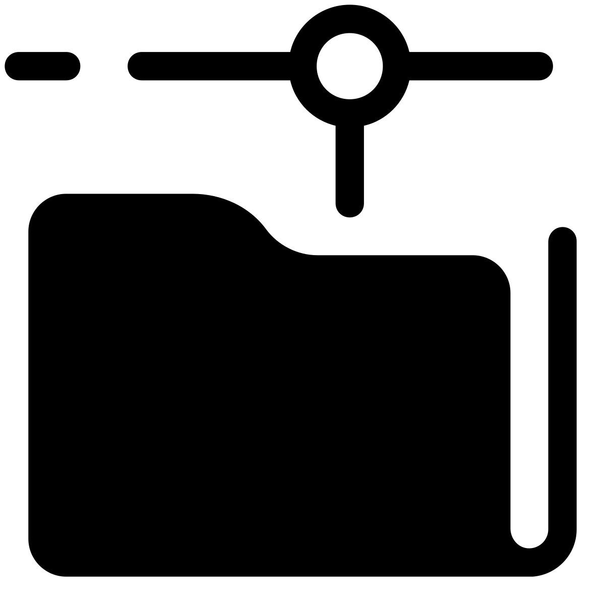 pastel glyph style carpeta compartida icon