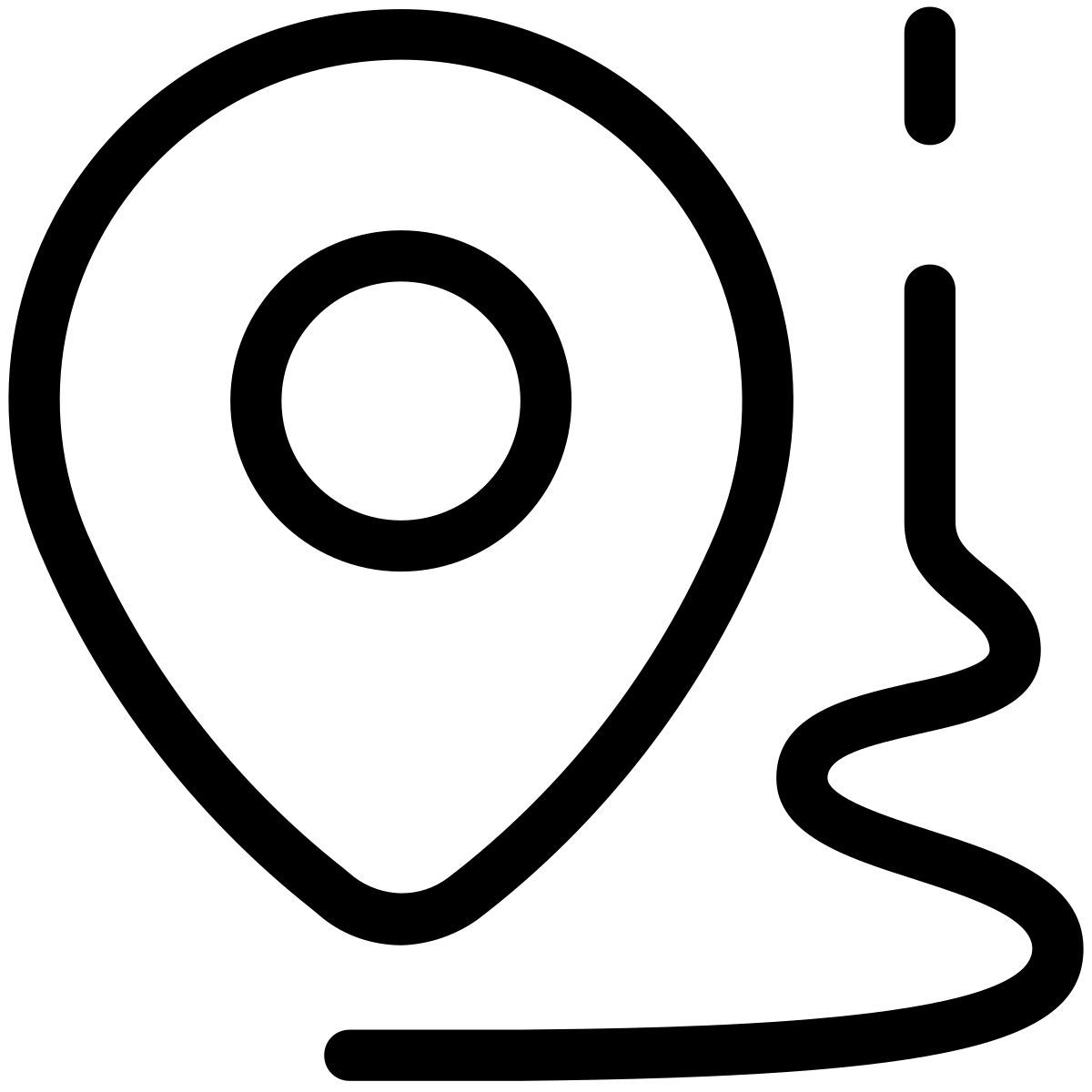 pastel glyph style 地图点 icon