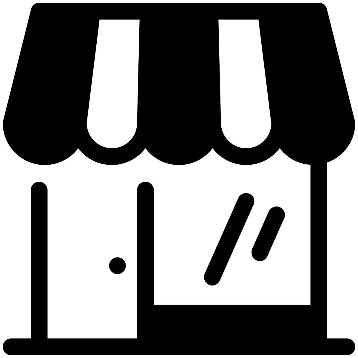 pastel glyph style tienda icon