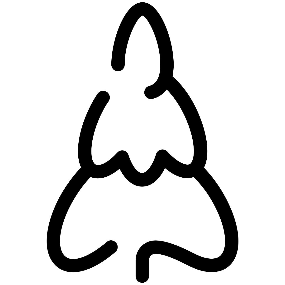 pastel glyph style 눈 덮인 가문비나무 icon