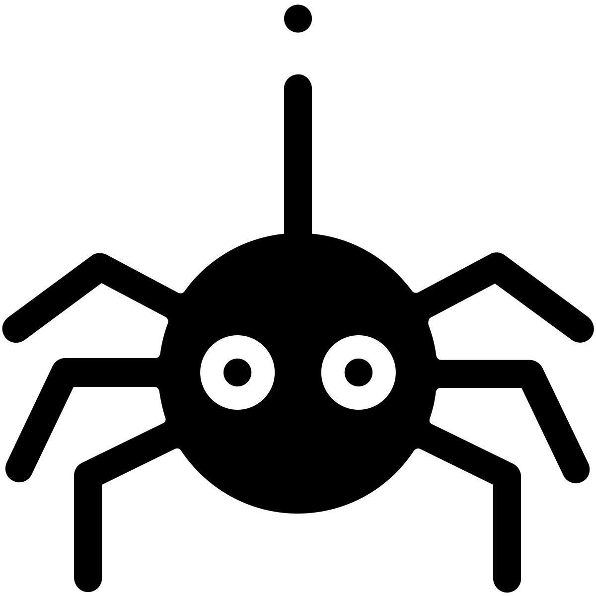 pastel glyph style araignée icon