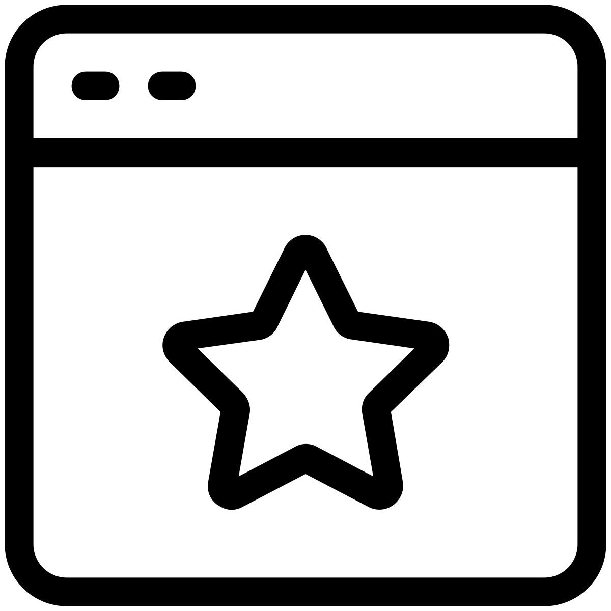 pastel glyph style starred webpage icon