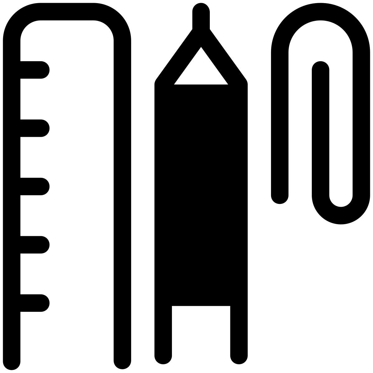 pastel glyph style schreibwaren icon